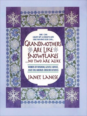 cover image of Grandmothers Are Like Snowflakes...No Two Are Alike